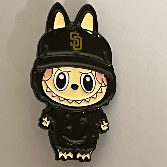 San Diego Padres Labubu Hat Pin Pins Streetwear Hats Bag Baseball Fitted New Era - Picture 1 of 8